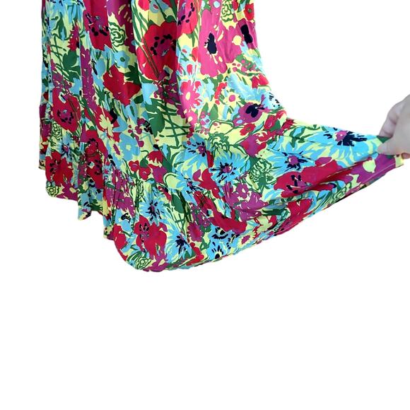 ModCloth Eyes On You Floral Maxi Dress Large NEW Coquette Romantic Fairycore - Picture 12 of 13